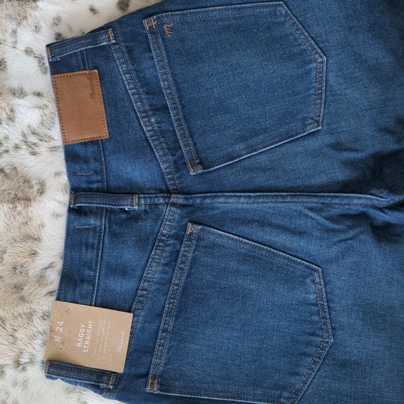 NWT Madewell Baggy Straight Jeans - Size 27 - Picture 7 of 13